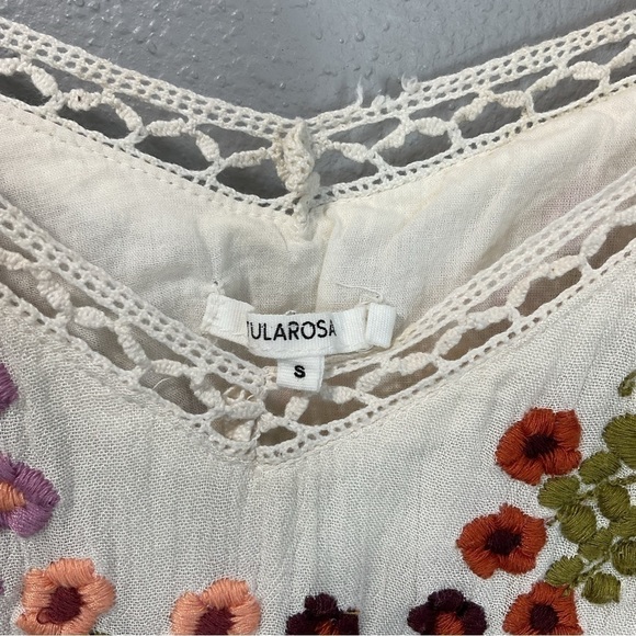 Tularosa Floral Embroidered Sleeveless London Slip Mini Dress Women's small D82 - Picture 6 of 11